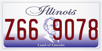 IL license plate Z669078