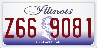 IL license plate Z669081