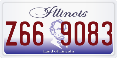 IL license plate Z669083