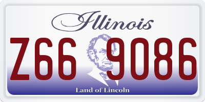 IL license plate Z669086