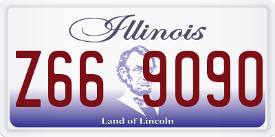 IL license plate Z669090