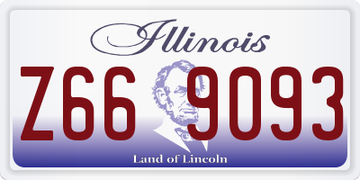 IL license plate Z669093