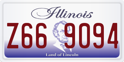 IL license plate Z669094