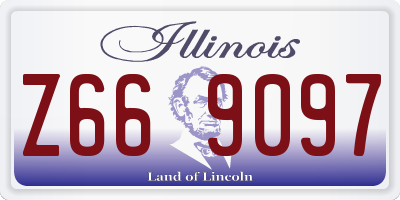 IL license plate Z669097