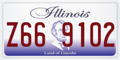 IL license plate Z669102