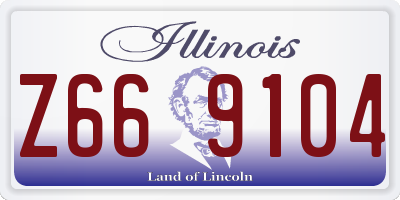 IL license plate Z669104