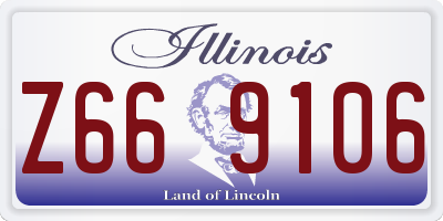 IL license plate Z669106