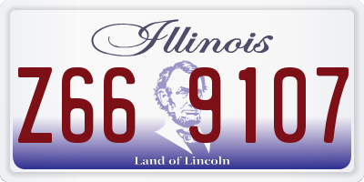 IL license plate Z669107
