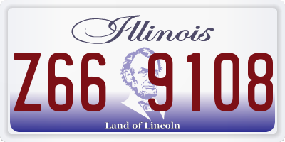 IL license plate Z669108
