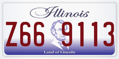 IL license plate Z669113