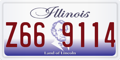 IL license plate Z669114