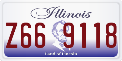 IL license plate Z669118
