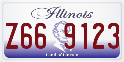 IL license plate Z669123