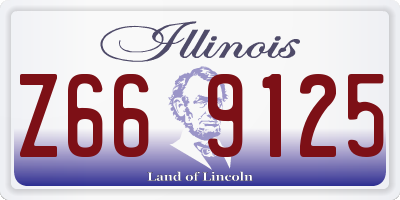 IL license plate Z669125