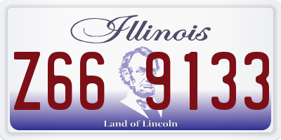 IL license plate Z669133
