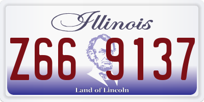 IL license plate Z669137