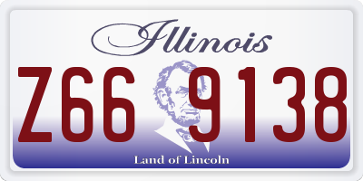 IL license plate Z669138