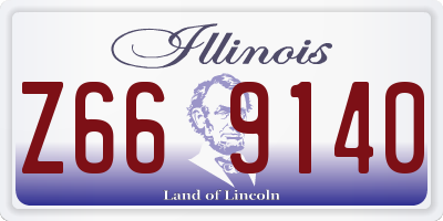 IL license plate Z669140