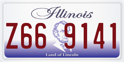 IL license plate Z669141