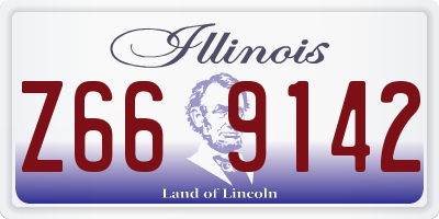 IL license plate Z669142