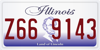 IL license plate Z669143