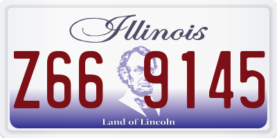 IL license plate Z669145