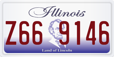 IL license plate Z669146