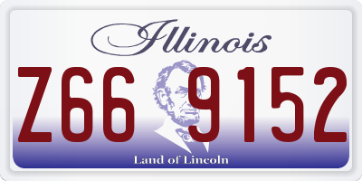 IL license plate Z669152