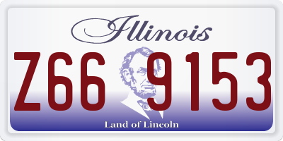 IL license plate Z669153