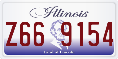 IL license plate Z669154