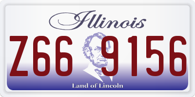IL license plate Z669156