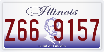 IL license plate Z669157