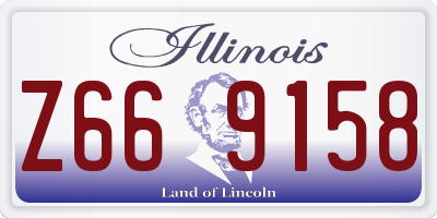 IL license plate Z669158