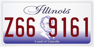 IL license plate Z669161