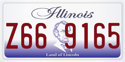 IL license plate Z669165