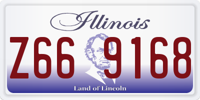 IL license plate Z669168