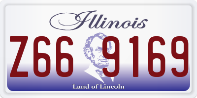 IL license plate Z669169