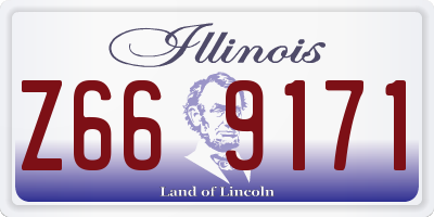 IL license plate Z669171
