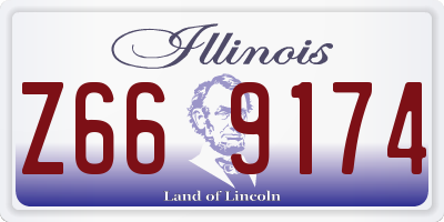 IL license plate Z669174