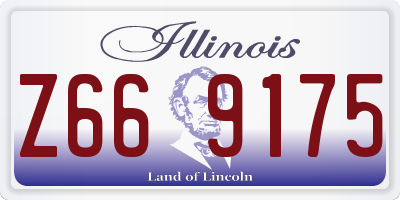 IL license plate Z669175