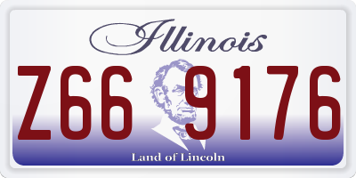 IL license plate Z669176