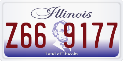 IL license plate Z669177