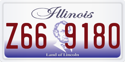 IL license plate Z669180