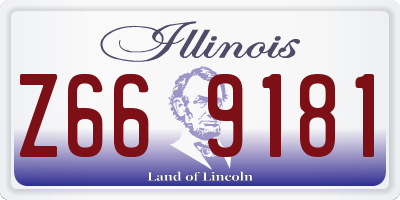IL license plate Z669181