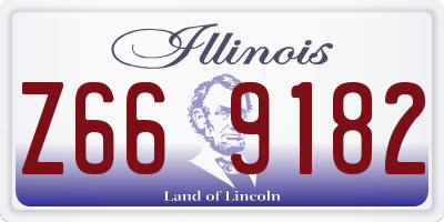 IL license plate Z669182