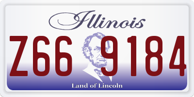IL license plate Z669184