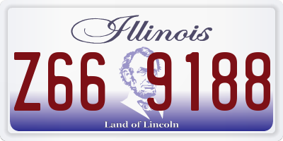 IL license plate Z669188