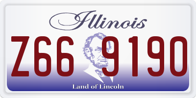 IL license plate Z669190