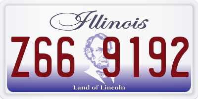 IL license plate Z669192