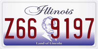 IL license plate Z669197
